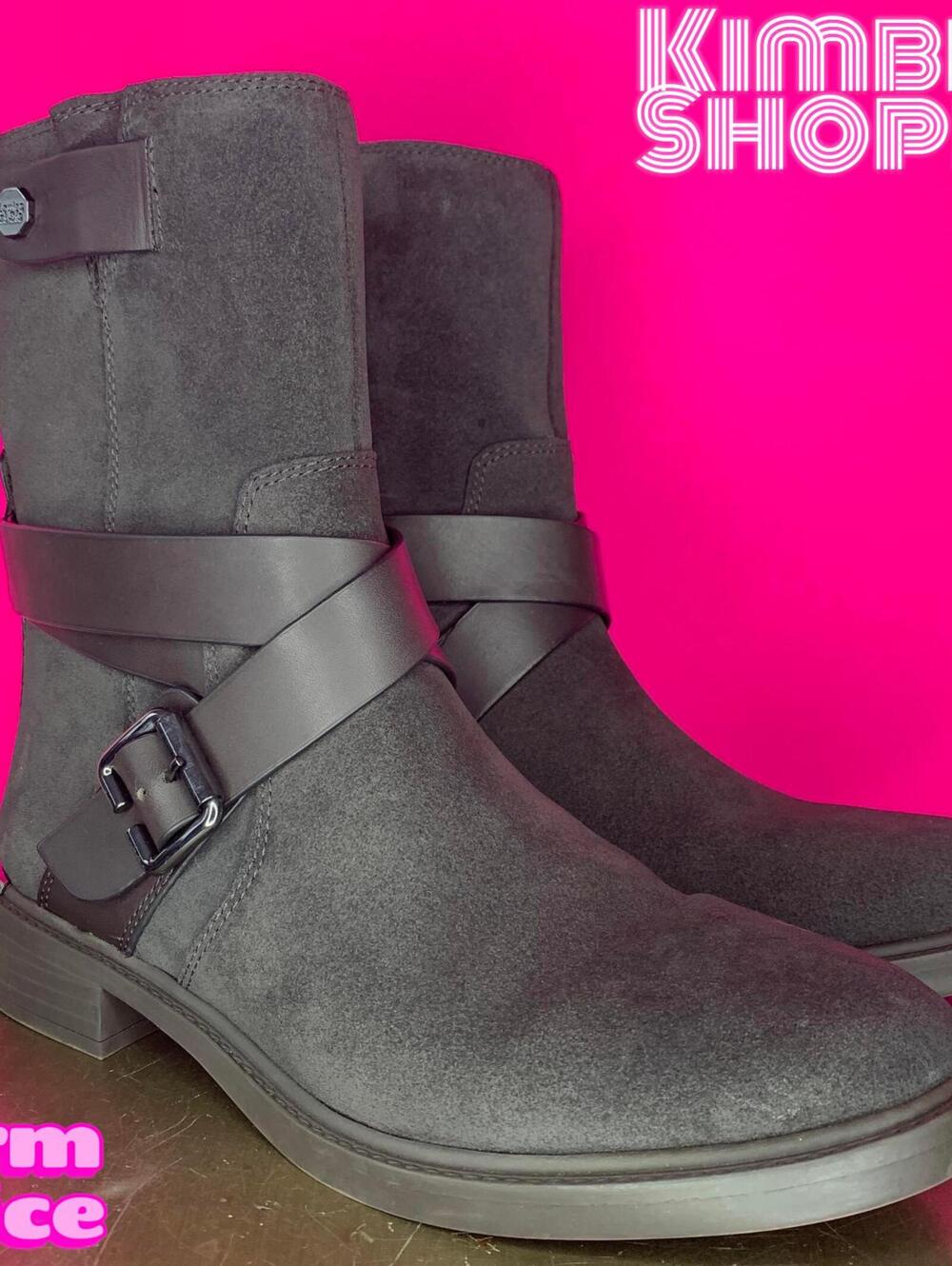 Louise Et Cie Tandy Storm Gray Suede Moto Boot US 9 EU 40